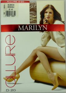 Marilyn ALLURE D20 R3/4 rajstopy łańcuszek beige/gold